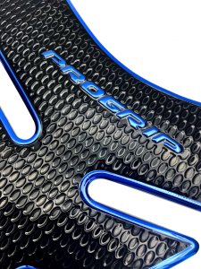 3D Motorcycle Sticker Decal Gas Tank Pad Protector Case for any Motorbike BLACK/BLUE