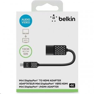 Belkin Mini DisplayPort/HDMI Audio/Video Cable - HDMI/Mini DisplayPort A/V Cable for Audio/Video Device - Mini DisplayPort Digital Audio/Video - HDMI Digital