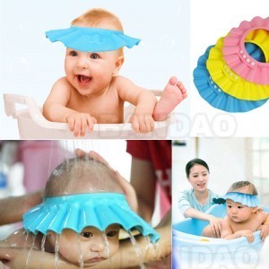 Baby's Hair Wash Hat Shampoo Shower Cap PINK