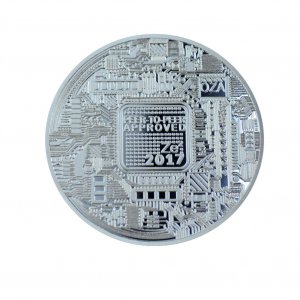 1 oz BitCoin Silver Plated