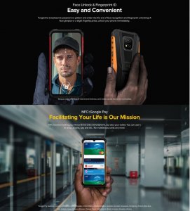 Ulefone Armor 8 Pro Rugged Phone, 8GB+128GB Triple Back Cameras, IP68/IP69K Waterproof Dustproof Shockproof, Face ID & Fingerprint Identification, 5580mAh Battery, 6.1 inch Android 11 Helio P60 Octa Core 64-bit up to 2.0GHz, Network: 4G, NFC, OTG(Orange)