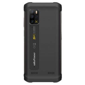 Ulefone Armor 12 5G Rugged Phone, 8GB+128GB Quad Back Cameras, IP68/IP69K Waterproof Dustproof Shockproof, Face ID & Side Fingerprint Identification, 5180mAh Battery, 6.52 inch Android 11 5G, OTG, NFC, Support Wireless Charging(Black Black)