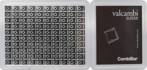10 x 1 GRAM .999 Fine Silver CombiBar™ Valcambi SA Swiss bullion  