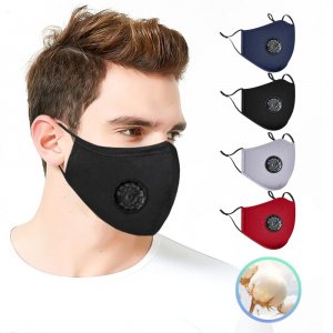 Face Mask anti dust mask Activated carbon filter Windproof bacteria Virus proof Flu Face masks (Grey)