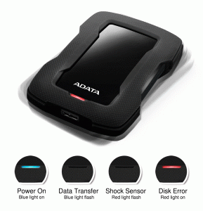 ADATA HD330 Durable External HDD 5TB USB3.1 Black