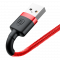 Baseus Cafule Cable Durable Nylon Braided Wire USB / Type-C USB-C 2M Black-Grey