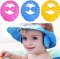 Baby's Hair Wash Hat Shampoo Shower Cap with Ear Protection YELLOW
