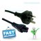 3 Pin Power Lead (M) to C5 Clover (M) 2m Power Cable