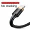 Baseus USB Cable For iPhone 13 12 11 X 8 7 6 6s Plus 5 5S SE iPad Pro Charger 2M(GOLD)