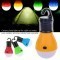 Portable outdoor Hanging 3-LED Camping Lantern,Soft Light LED Camp Lights Bulb Lamp For Camping Tent Fishing Blue